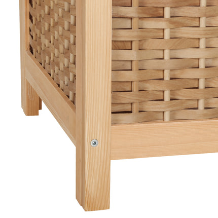 Artiss Laundry Hamper Bathroom Storage Cabinet Wooden Organiser Bag Clothes 4