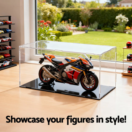 Artiss Clear Acrylic Display Case Dustproof Protection Box For Car Toys 15CM 7