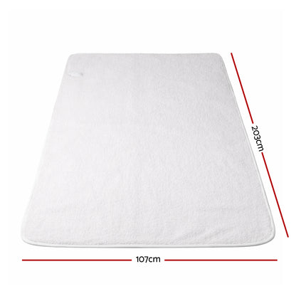 Giselle Electric Blanket LED Remote Sherpa Fleece Underlay Fully Fitted Machine Washable King Single 3