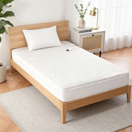 Giselle Electric Blanket LED Remote Sherpa Fleece Underlay Fully Fitted Machine Washable King Single 11