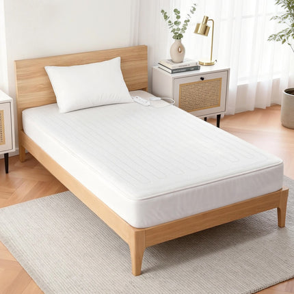 Giselle Electric Blanket King Single Heated Fully Fitted Washable Pad Winter Warm 11