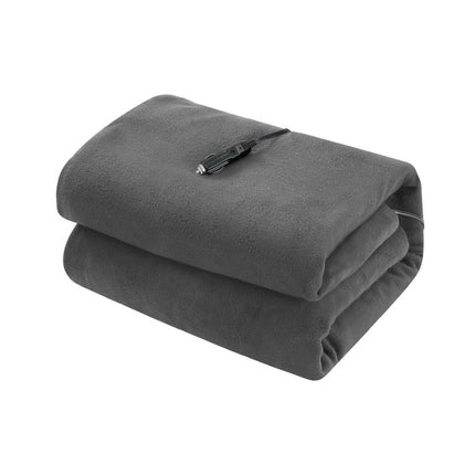 Giselle Electric Heated Blanket Car Throw Rug Grey 2