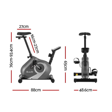 Everfit Under Desk Exercise Bike Magnetic Resistance Cardio workouts 120kg Capacity 2