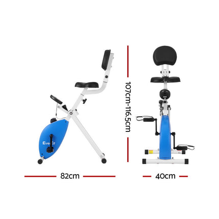 Everfit Under Desk Exercise Bike Magnetic Resistance X-bike Workouts 100kg Capacity 2