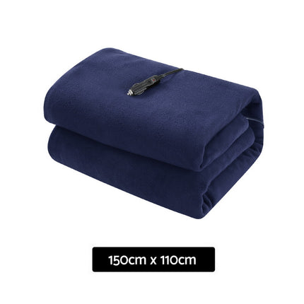 Giselle Electric Heated Blanket Car Truck Throw Rug Travel Camping 12V DC Aut 3