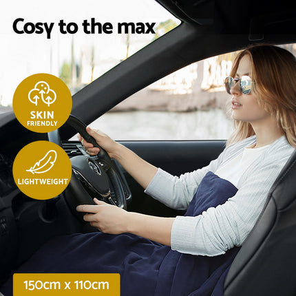 Giselle Electric Heated Blanket Car Truck Throw Rug Travel Camping 12V DC Aut 5