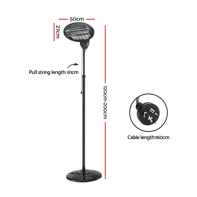 Devanti Electric Patio Heater 2000W 2
