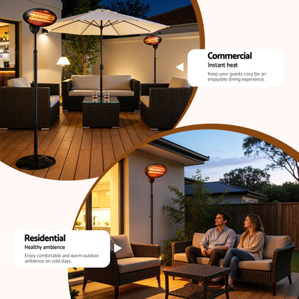 Devanti Electric Patio Heater 2000W 8