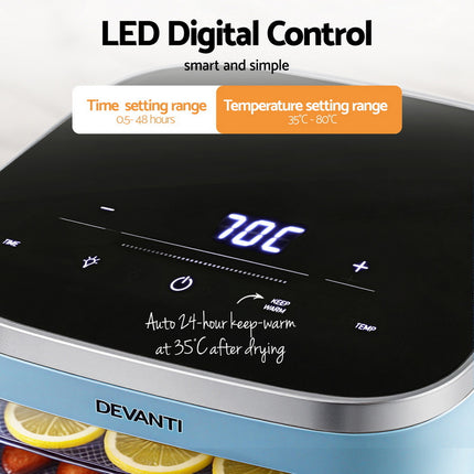 Devanti 5 Trays Food Dehydrator Mini Fruit Dryer 500W 4