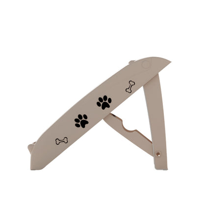 i.Pet Dog Ramp Steps For Bed Sofa Car Pet Stairs Ladder Portable Foldable Beige 4