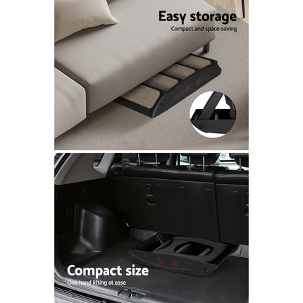 i.Pet Dog Ramp Steps For Bed Sofa Car Pet Stairs Ladder Portable Foldable Black 6