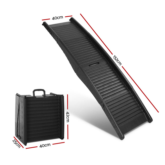 i.Pet Dog Ramp Pet Stairs Steps For Car SUV Ladder Travel Foldable Portable 2