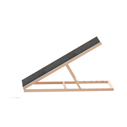 i.Pet Dog Ramp 100cm Adjustable Height Wooden Steps Stairs For Bed Sofa Car Foldable 3