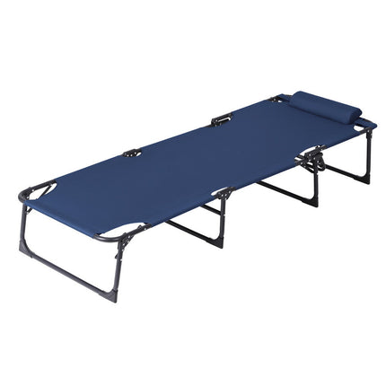 Gardeon Sun Lounger Folding Lounge Beach Chair Patio Outdoor Furniture 4