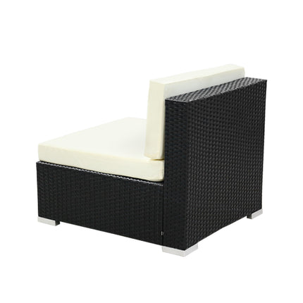 2PC Gardeon Outdoor Furniture Sofa Set Wicker Rattan Garden Lounge Chair Setting 3