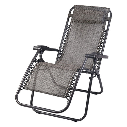 Gardeon Zero Gravity Chair Folding Outdoor Recliner Adjustable Sun Lounge Camping Beige 8
