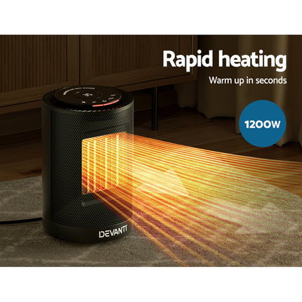 Devanti Electric Fan Heater 1200W 5