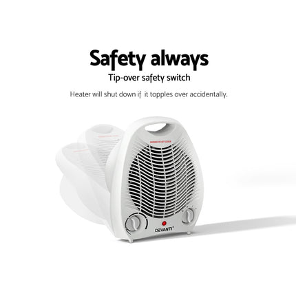 Devanti Electric Fan Heater 2000W 6
