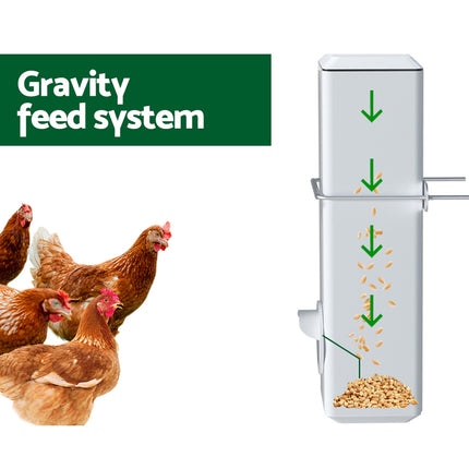 Giantz Chicken Feeder 4L Water Dispenser Automatic Waterer 4