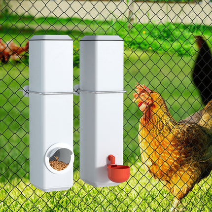 Giantz Chicken Feeder 4L Water Dispenser Automatic Waterer 7