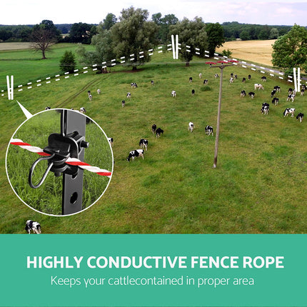 Giantz Electric Fence Poly Rope 500M 4