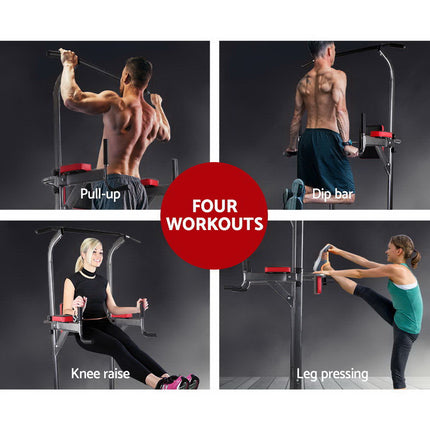 Everfit Weight Bench Chin Up Tower Bench Press Home Gym Wokout 200kg Capacity 4