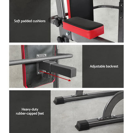 Everfit Weight Bench Chin Up Tower Bench Press Home Gym Wokout 200kg Capacity 6