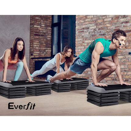 Everfit 4X Aerobic Step Riser Exercise Stepper Block Gym Home Fitness 6