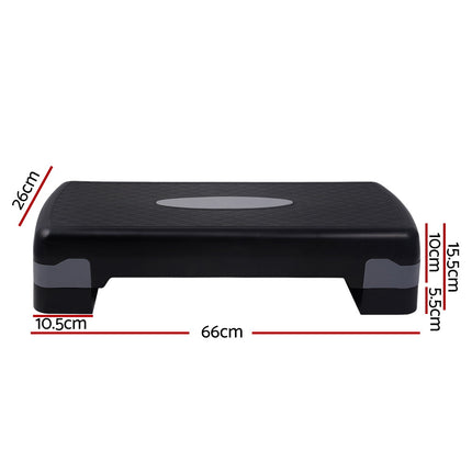 Everfit Aerobic Step Exercise Stepper Steps Home Gym Fitness Block Bench Riser 2