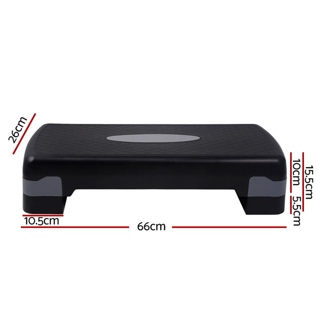Everfit Aerobic Step Exercise Stepper Steps Home Gym Fitness Block Bench Riser 2