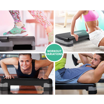 Everfit Aerobic Step Exercise Stepper Steps Home Gym Fitness Block Bench Riser 6