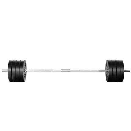 Everfit 88kg Barbell Set Weight Plates Bar Lifting Bench 168cm 3