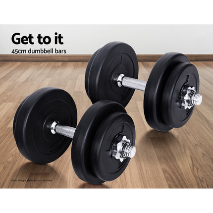 Everfit 45cm Dumbbell Bar Gym Home Exercise 150kg Capacity 5