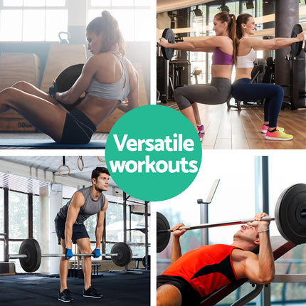 Everfit 30kg Barbell Weight Plates Standard Home Gym Press Fitness Exercise 5
