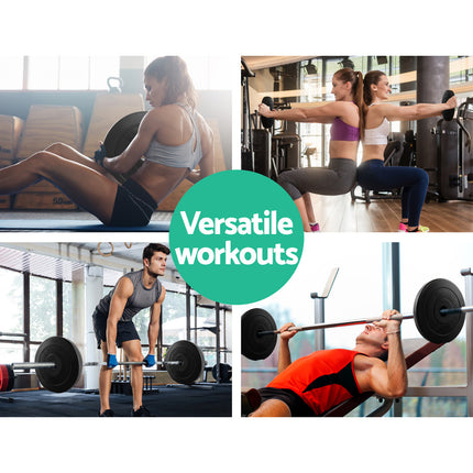Everfit Weight Plates Standard 2X 5kg Barbell Plate Weight Lifting 6