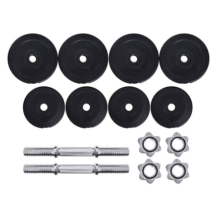 Everfit 20kg Dumbbell Set Weight Plates Dumbbells Lifting Bench 4