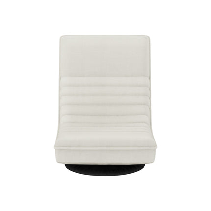 Artiss Floor Lounge Sofa Swivel Foldable Linen White 3