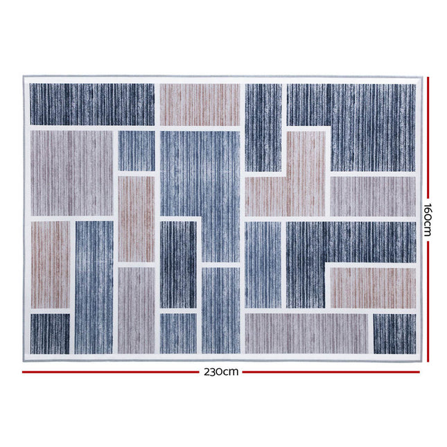 Artiss Rug 160x230cm Area Rug Large Carpet Soft Short Pile Modern Oblo 2