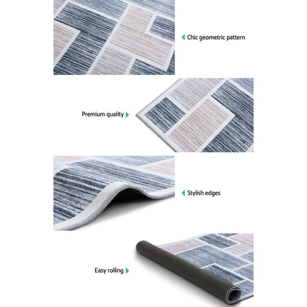 Artiss Rug 160x230cm Area Rug Large Carpet Soft Short Pile Modern Oblo 4