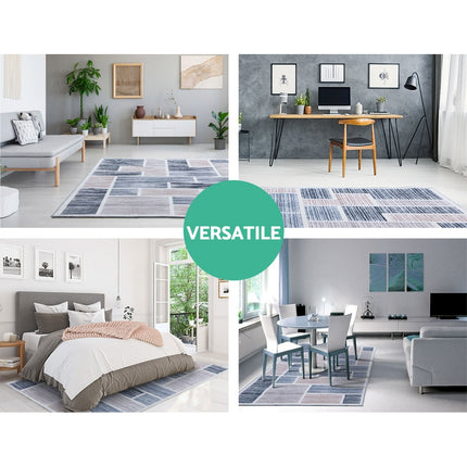Artiss Rug 160x230cm Area Rug Large Carpet Soft Short Pile Modern Oblo 6