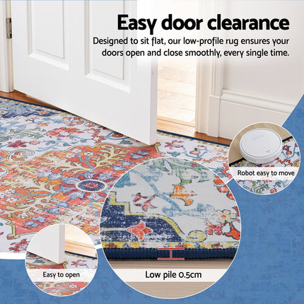 Artiss Floor Rug 120X170cm Large Washable Geometric Area Rug Modern Carpet Mat 5