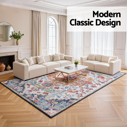 Artiss Floor Rug 240X340cm Large Washable Geometric Area Rug Modern Carpet Mat 4
