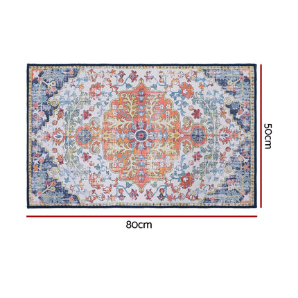Artiss Floor Rug 50X80 Doormat Carpet Short Pile Non-Slip Entryway Mat Bohemian 2