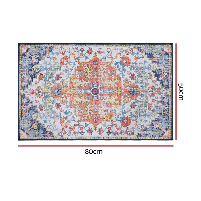 Artiss Floor Rug 50X80 Doormat Carpet Short Pile Non-Slip Entryway Mat Bohemian 2