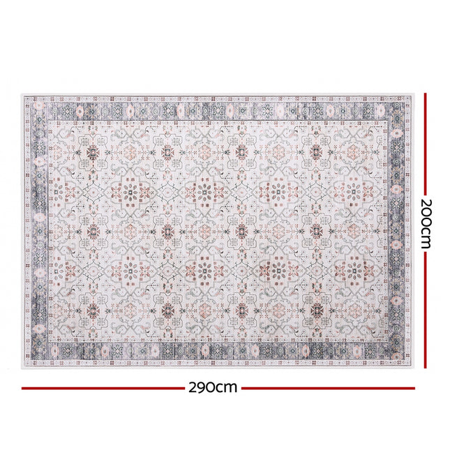Artiss Washable Floor Rug 200x290cm Large Area Rug Modern Living Room Carpet 2