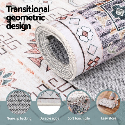Artiss Washable Floor Rug 200x290cm Large Area Rug Modern Living Room Carpet 4