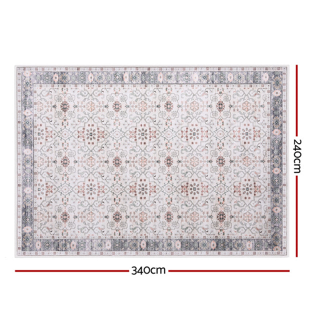 Artiss Washable Floor Rug 240X340cm Large Area Rug Modern Living Room Carpet 2