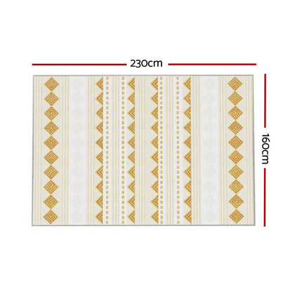 Artiss Rug 160x230cm Area Rug Washable Mat Large Carpet Soft Short Pile Ella 2