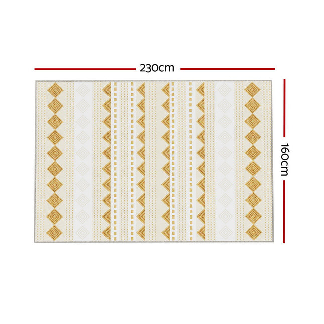 Artiss Rug 160x230cm Area Rug Washable Mat Large Carpet Soft Short Pile Ella 2