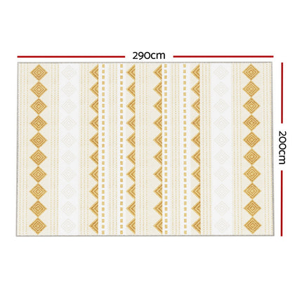 Artiss Rug 200x290cm Area Rug Washable Mat Large Carpet Soft Short Pile Ella 2